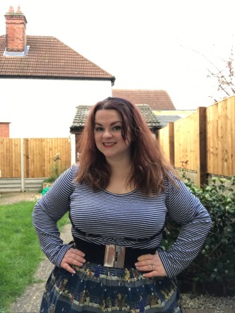 Peekaboobie stripe top